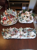 Lot of 3 Christmas Scenes