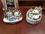 Lot of 2 Thomas Kinkade Winter Scenes