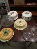 Lot of 6 Cake and Pie Plates