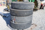 (4) Semi Tires