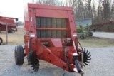 Case 8430 Round Baler  Has Tucker Wheels. Makes 4 X 4 Bales. Twine Tie.   S