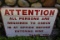 Attention Check in at Office Sign NO RESERVE
