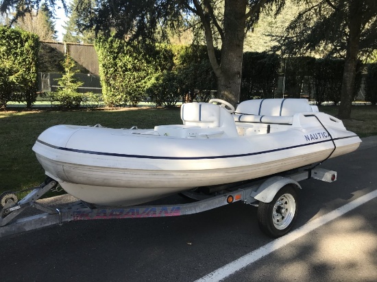 2001 Nautica RIB Jet Yacht Tender w/Trailer