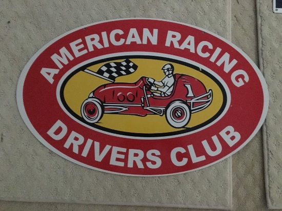American Midget Racing Sign (metal) 25?x16? NO RESERVE