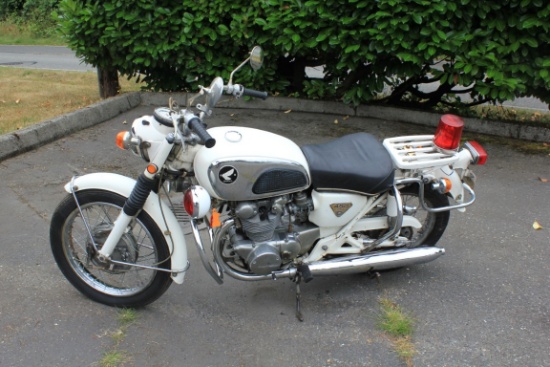 1970 Honda 450 Police Motorcycle