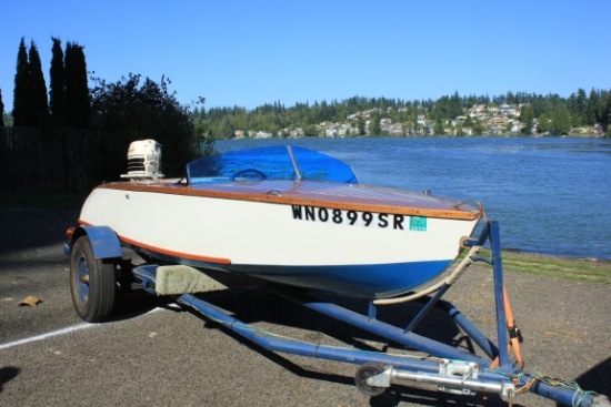 1957 HMMD Axtell Antique Cruiser 16ft. W/Trailer