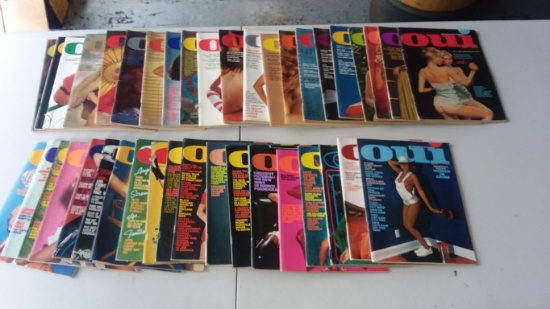 Oui & Playboy Magazines NO RESERVE