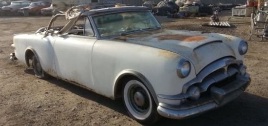 1953 Packard Caribbean Convertible with Clipper Parts Car