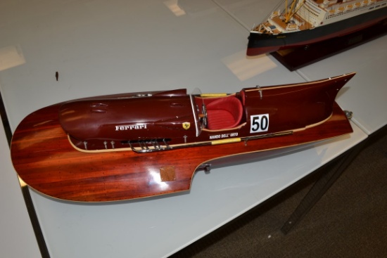 Ferrari Hydroplane, Approx. 31?Lx12?Wx9?H NO RESERVE