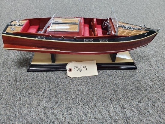 Lot 569- Chris Craft Runabout, Approx. 21? Lx6?Wx7?H NO RESERVE