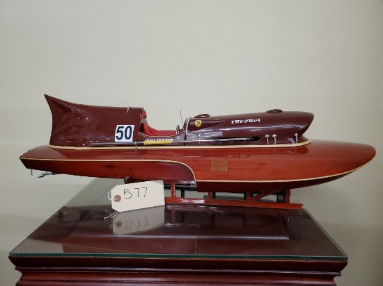 Lot 577- Ferrari Hydroplane, Appprox. 31?Lx12?Wx9?H NO RESERVE
