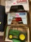 THREE ERTL Ford eight in tractor case L tractor John Deere tractor