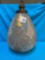 mid century boho vintage glass hand painted hanging light shade