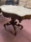 antique carved marble top Victorian table , 31 inches by 39 inches
