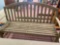 outdoor wooden bench