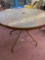 small outdoor glass top table no chairs 32 inches across