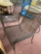 2 wrought iron chairs