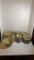 4 Robinson Ransbottom jars and 2 mixing bowls