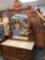 Victorian marble top dresser with mirror