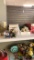 musical snow globe and Christmas decor