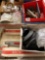 wall lite, miscellaneous tools, tape, light fixtures