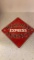 railway express agency enameled sign