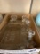 Glass candle sticks bread tray