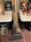 Bundle of garden tools call shovel post hole digger leaf rakes