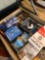 large box of cassette tapes and disk tapes