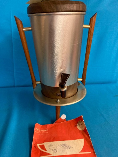 mid century TRICOLATOR electric percolator