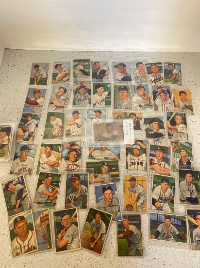 1951 Bowman 71 card lot with Willie Mays RC, no COA, no guarantees buying as is