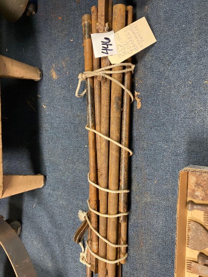 misc old gun barrels approximately 12