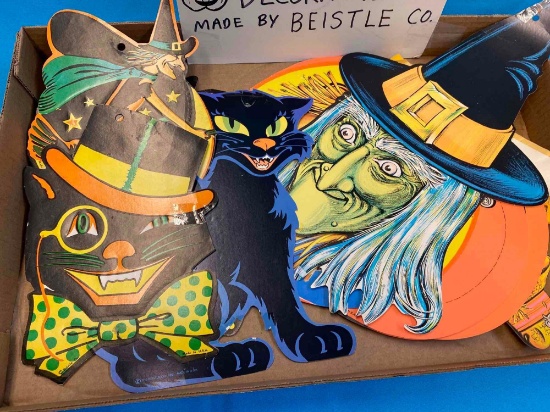 vintage Halloween decorations made by beistle co
