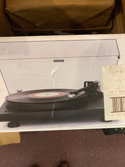 Crosley C6 to speed turn table new in box
