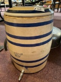 crock dispenser with lid , approximately 24 inches tall