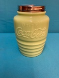Coca-Cola jadeite cookie jar