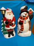 TWO blow molds Christmas