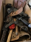 1 box knives, holsters
