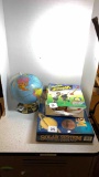 Tin zodiac sign globe, super stomp rocket kids toy, solar system planetary science kit