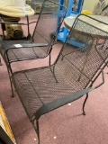 2 wrought iron chairs
