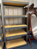 1 metal storage shelf