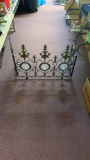 Fireplace screen with candle holders