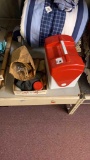 Rubbermaid cooler, painting supplies