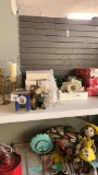 musical snow globe and Christmas decor