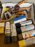 spray paint , miscellaneous tools, hardware