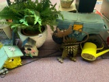 planter , bird houses , garden stool etc ,
