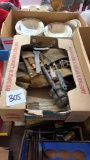 Garage tools, pipe spreader, C clamp, scissors, bell, 6 laser pointer, body alarm, Dale Earnhardt Jr