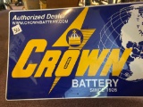 crown battery lightweight sign
