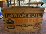 wooden crate drambuie liqueur