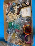 costume jewelry and 1 14 k marked gold necklace